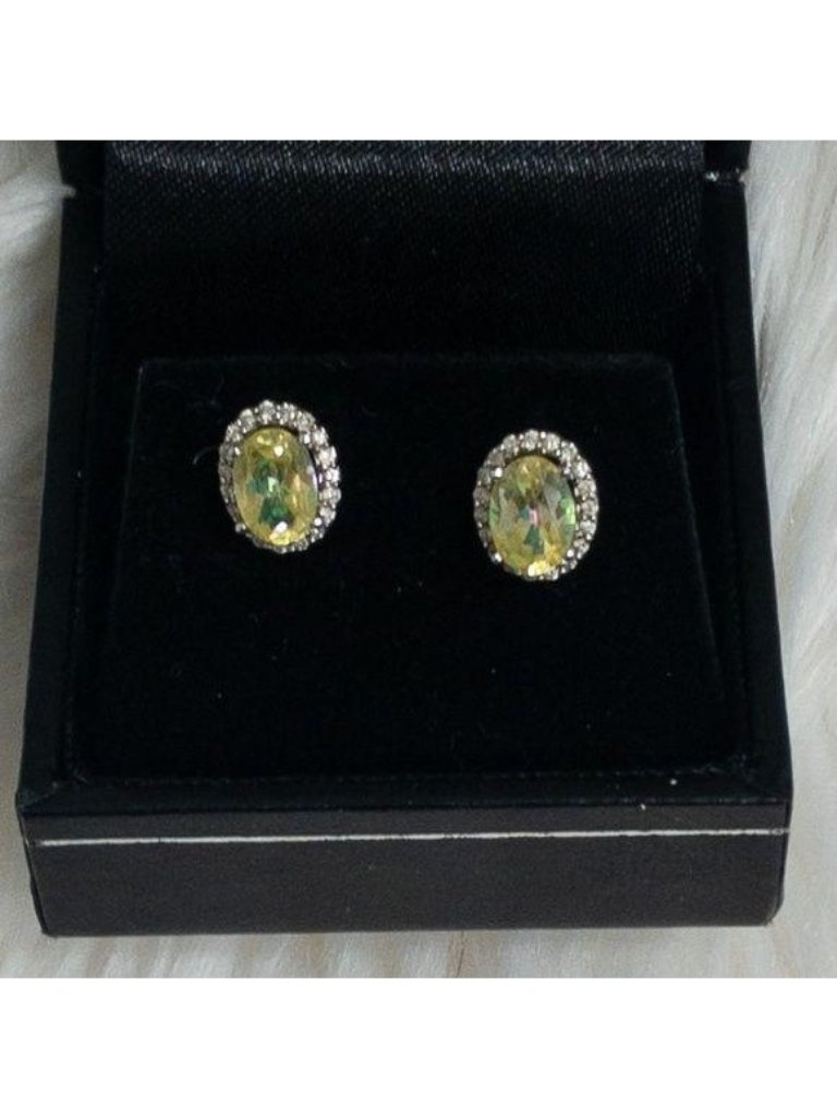 Diamond International Citrine & Diamond Stud Earrings